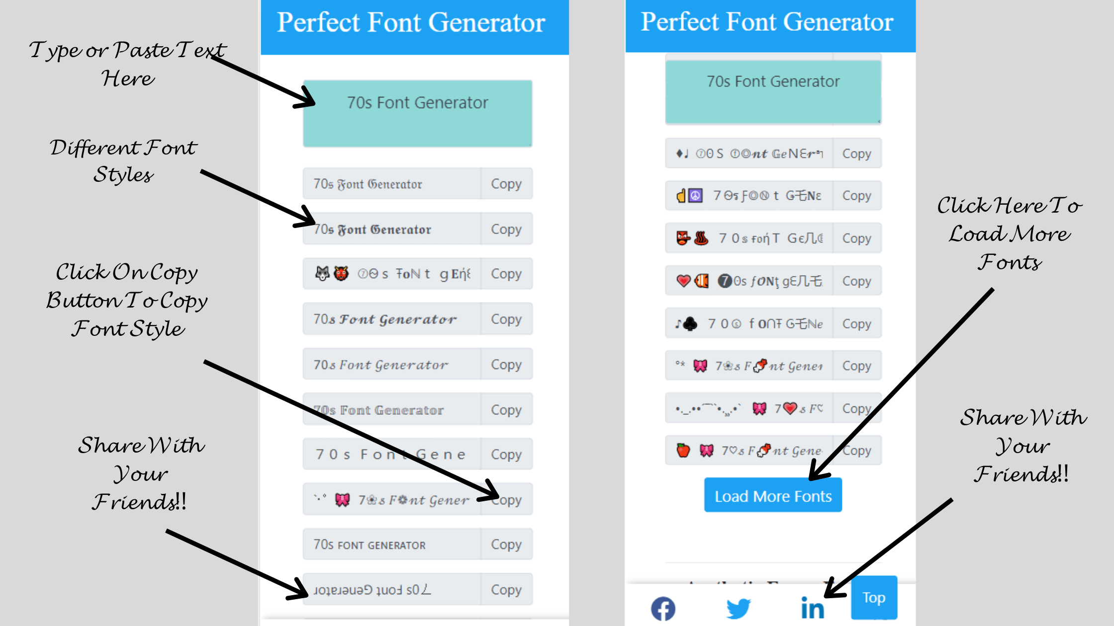 how to use small tiny mini font text generator online copy paste tool