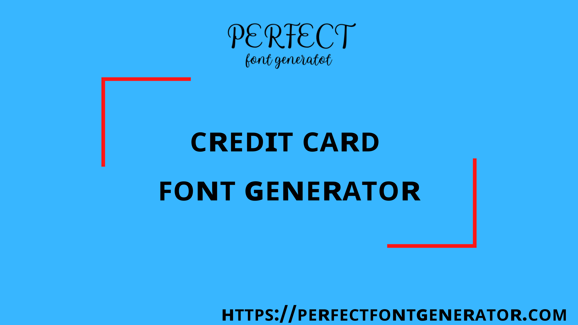 Credit Card Font Generator