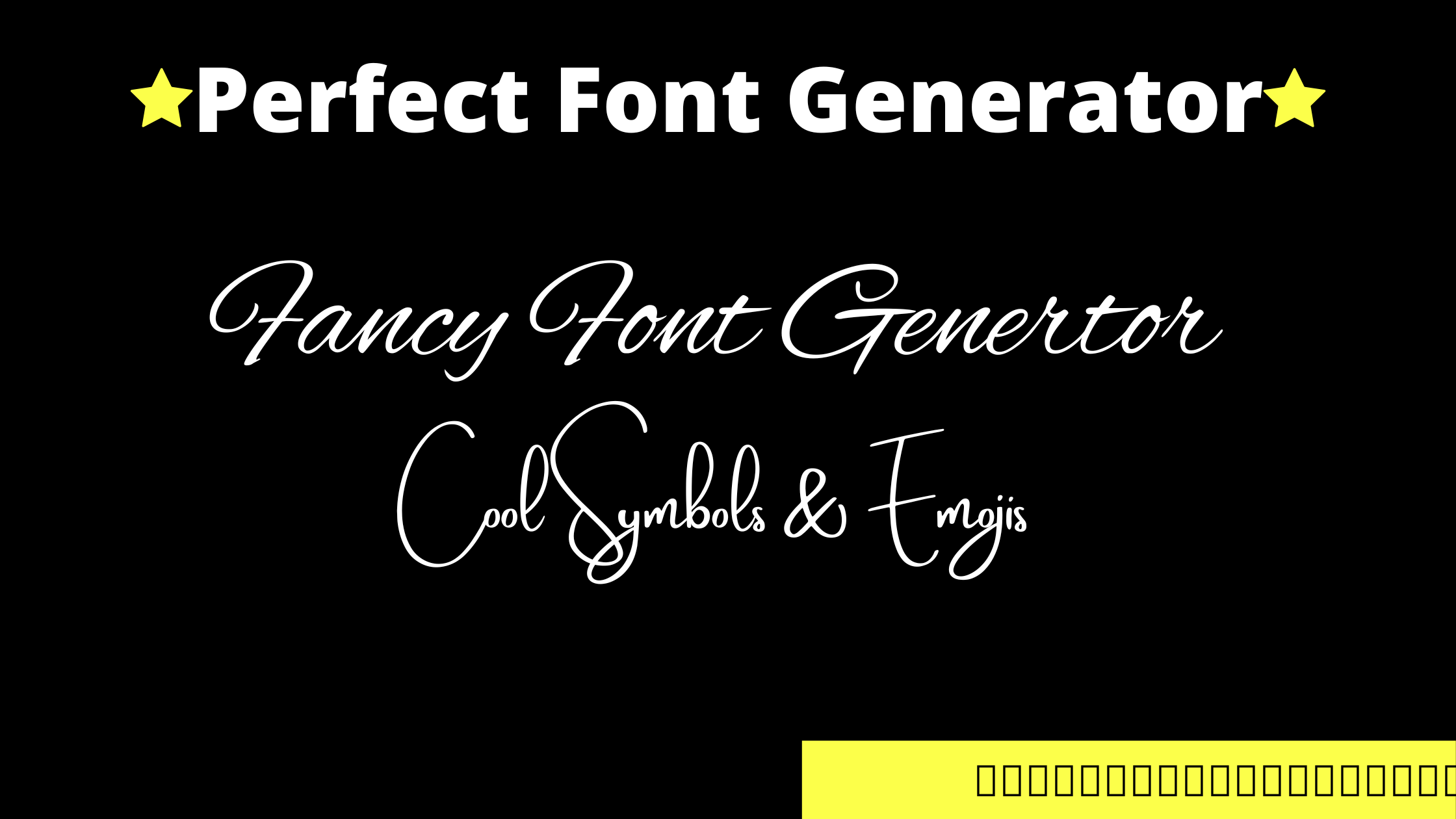 fancy font text generator copy paste online tool