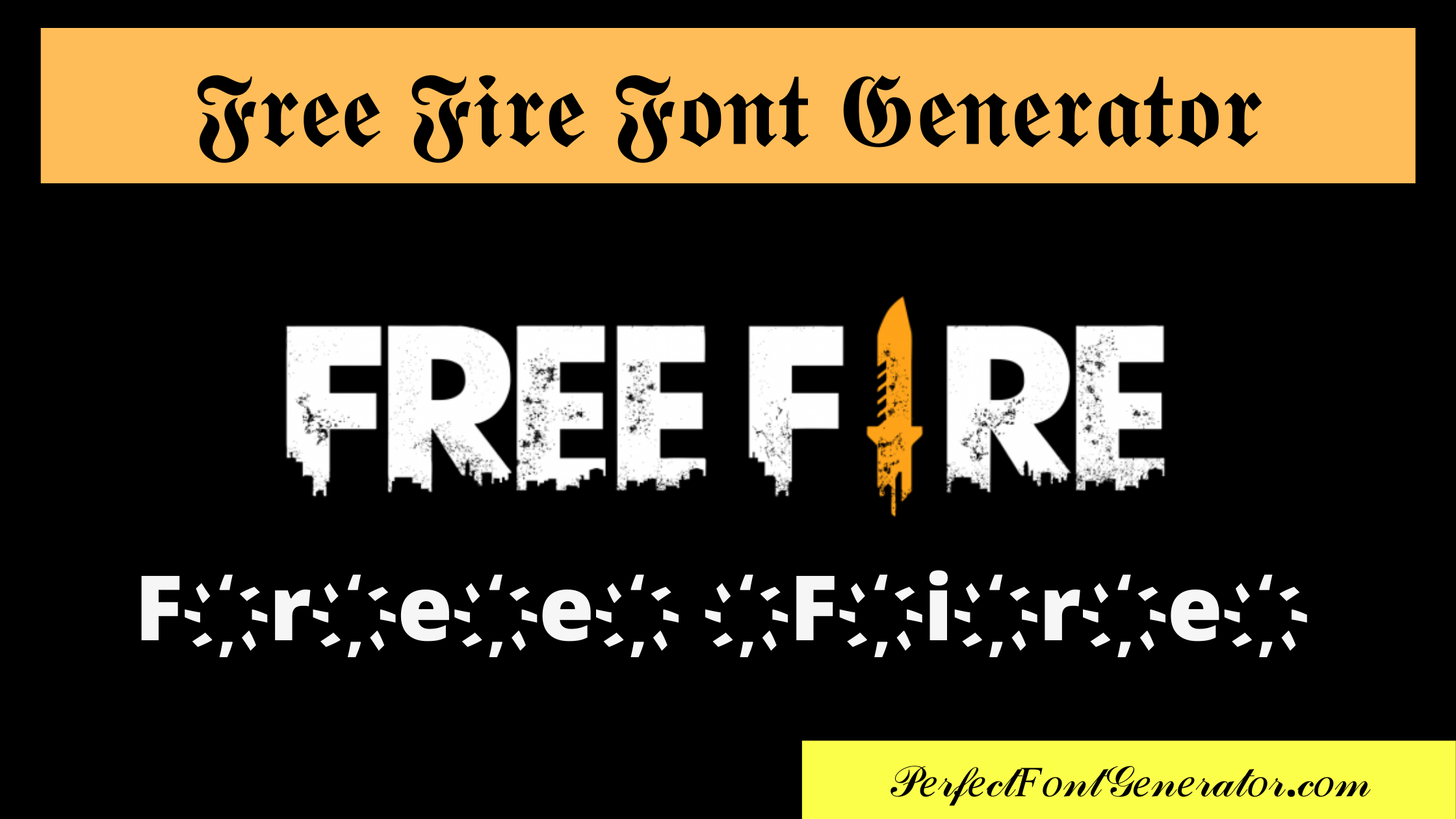 free fire ff fancy stylish cool font text generator online copy paste tool