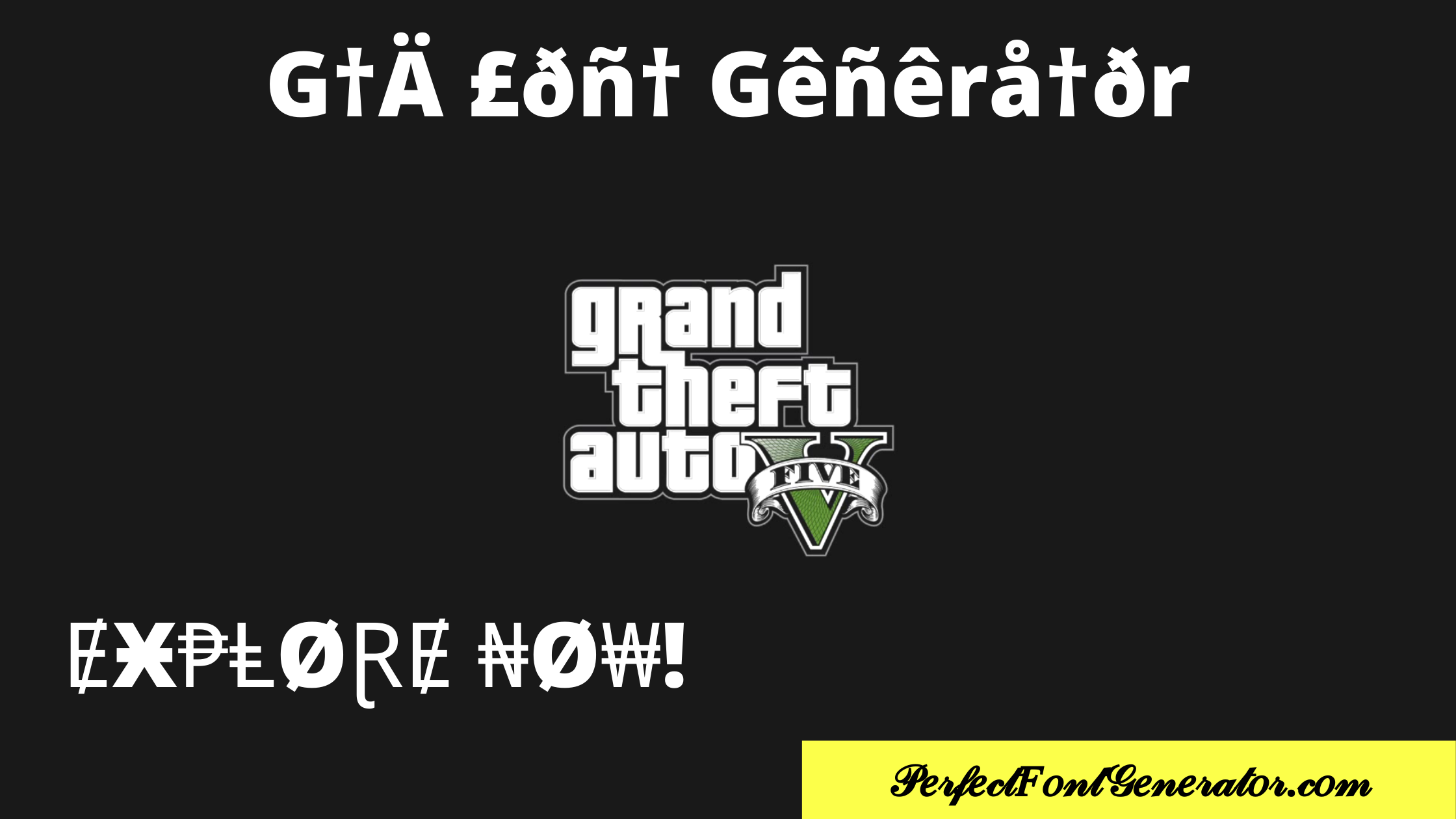 grand theft auto gta 5 stylish fancy font text generator online copy paste tool