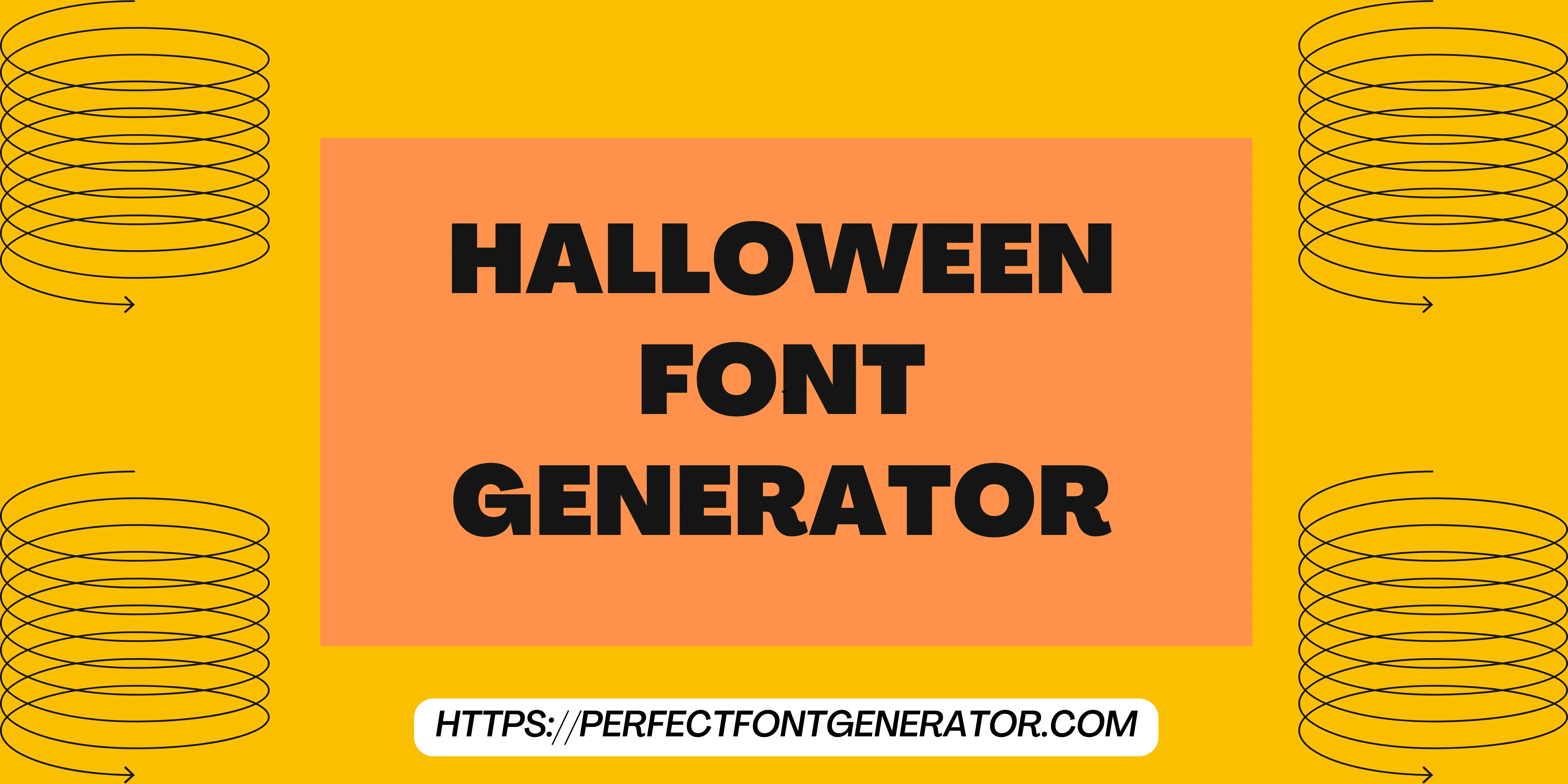 halloween font generator