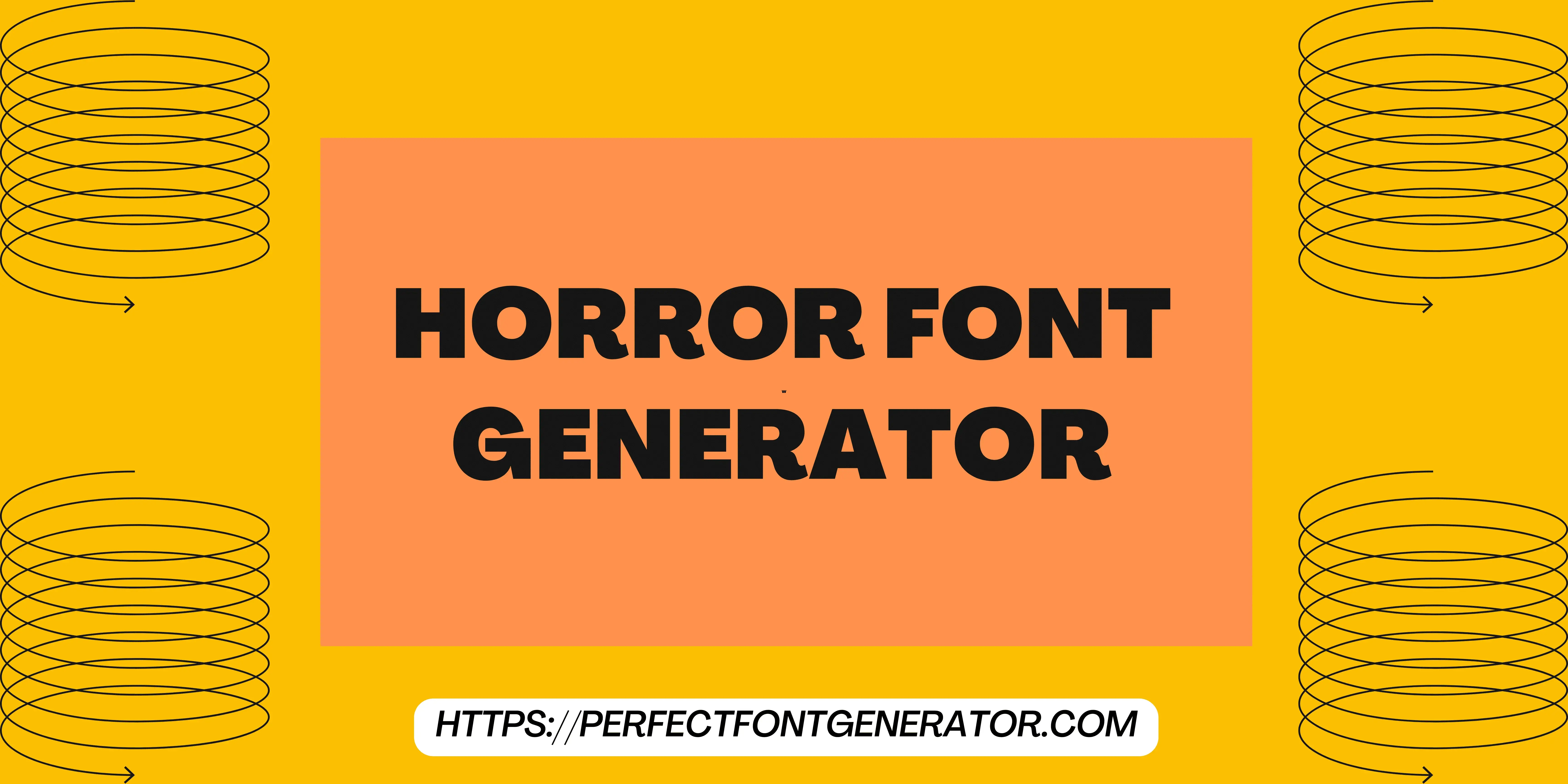 horror font generator