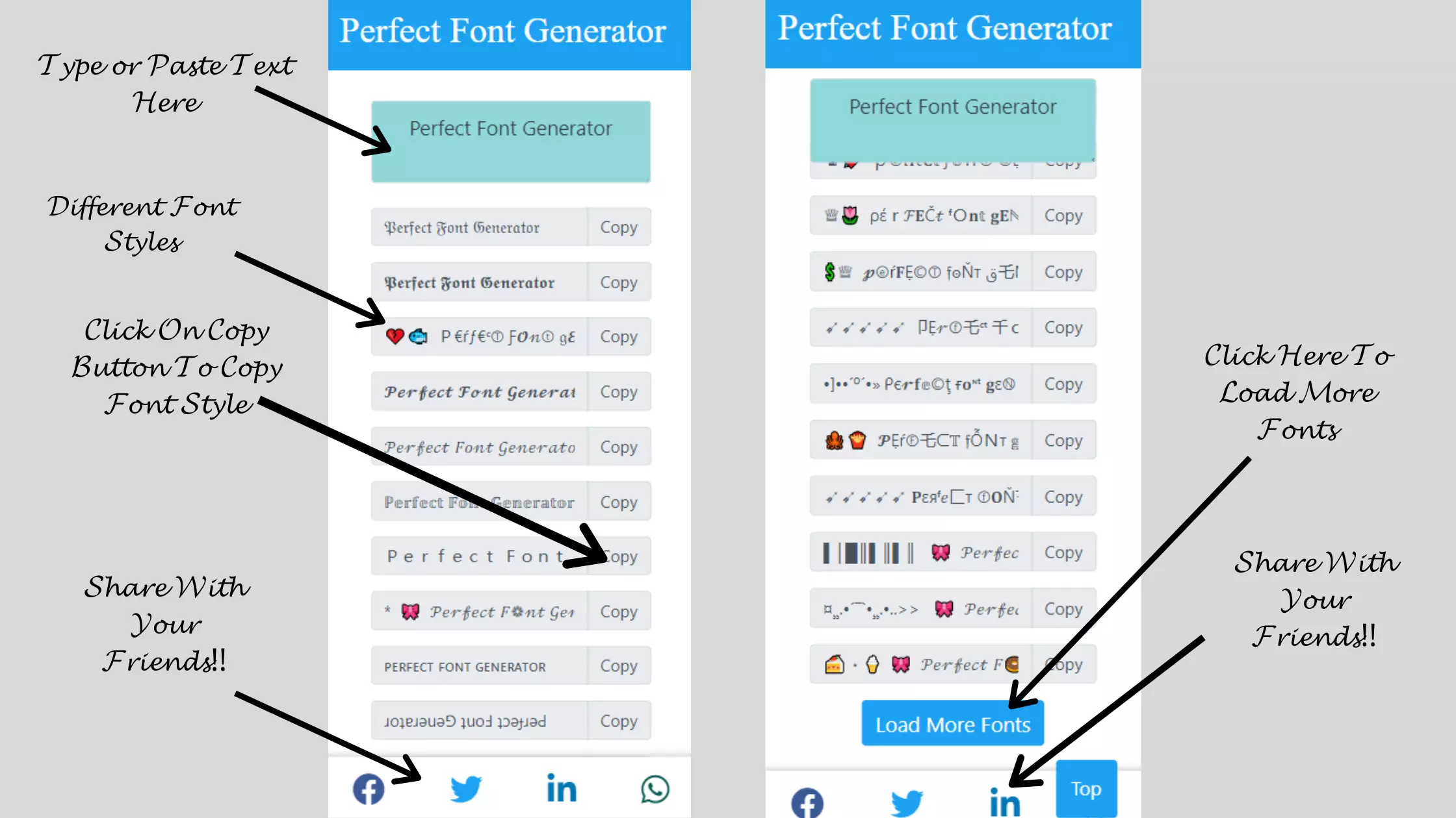 how to use pinterest font generator