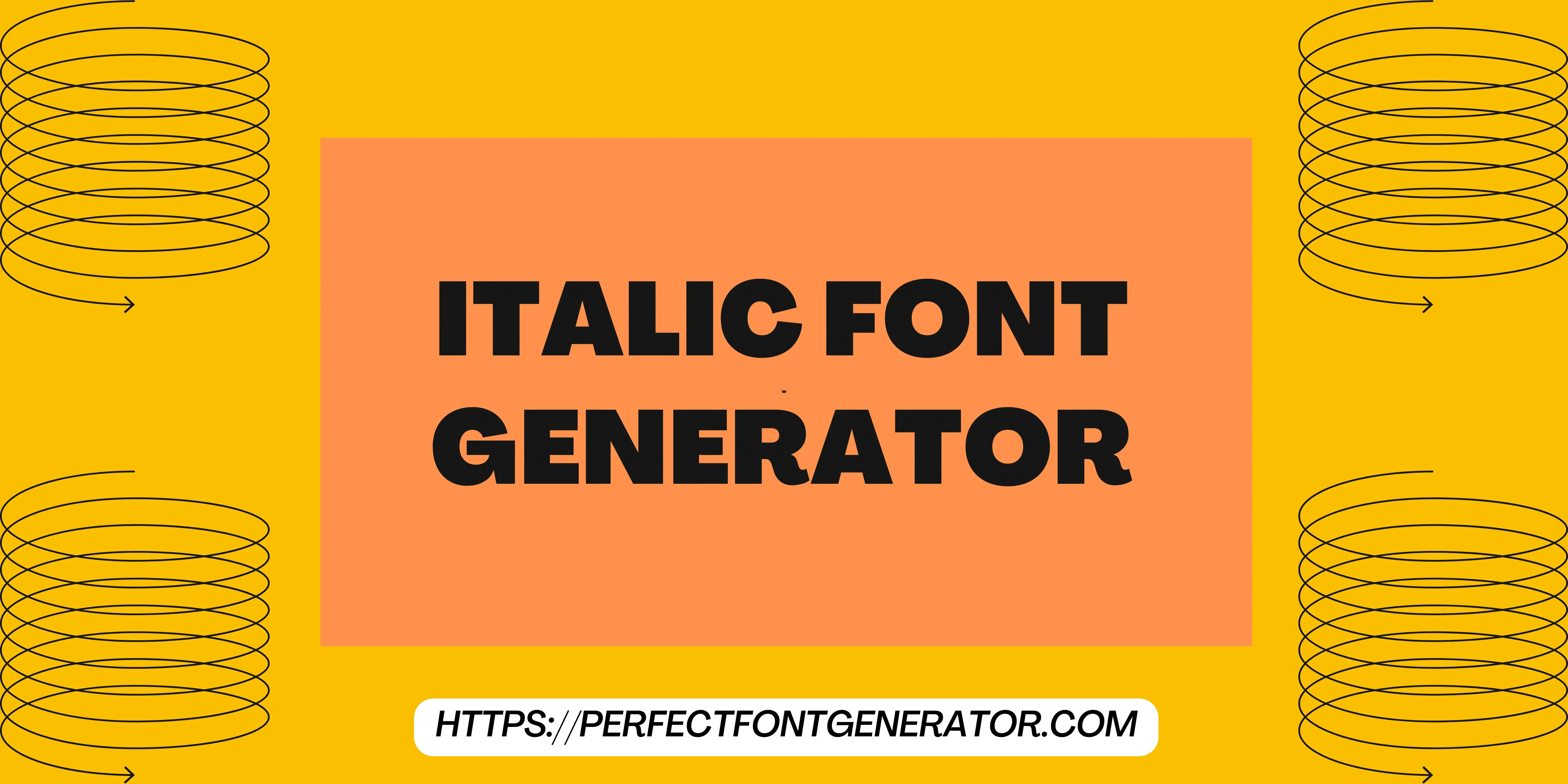 italic font generator