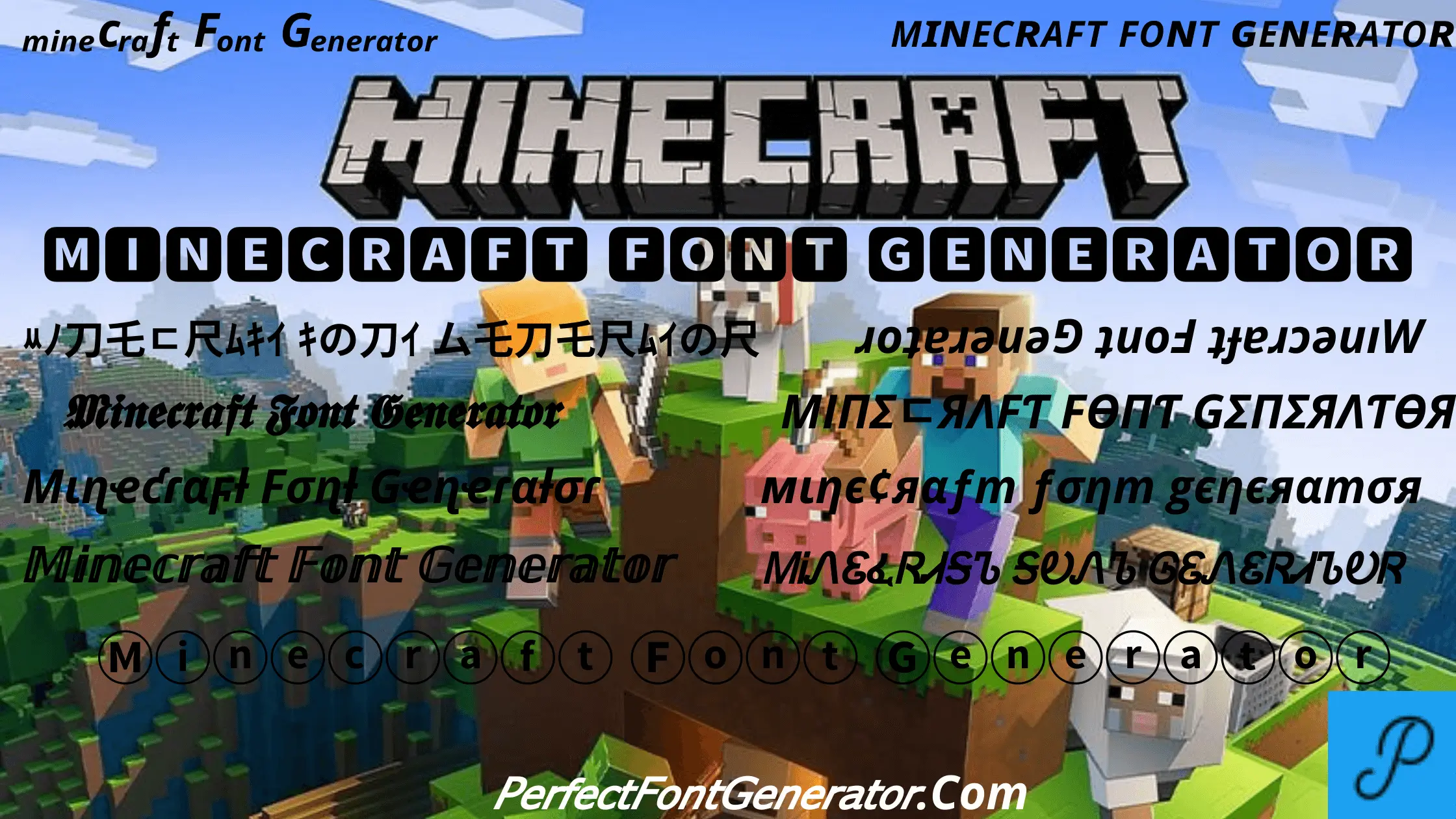 minecraft name font generator