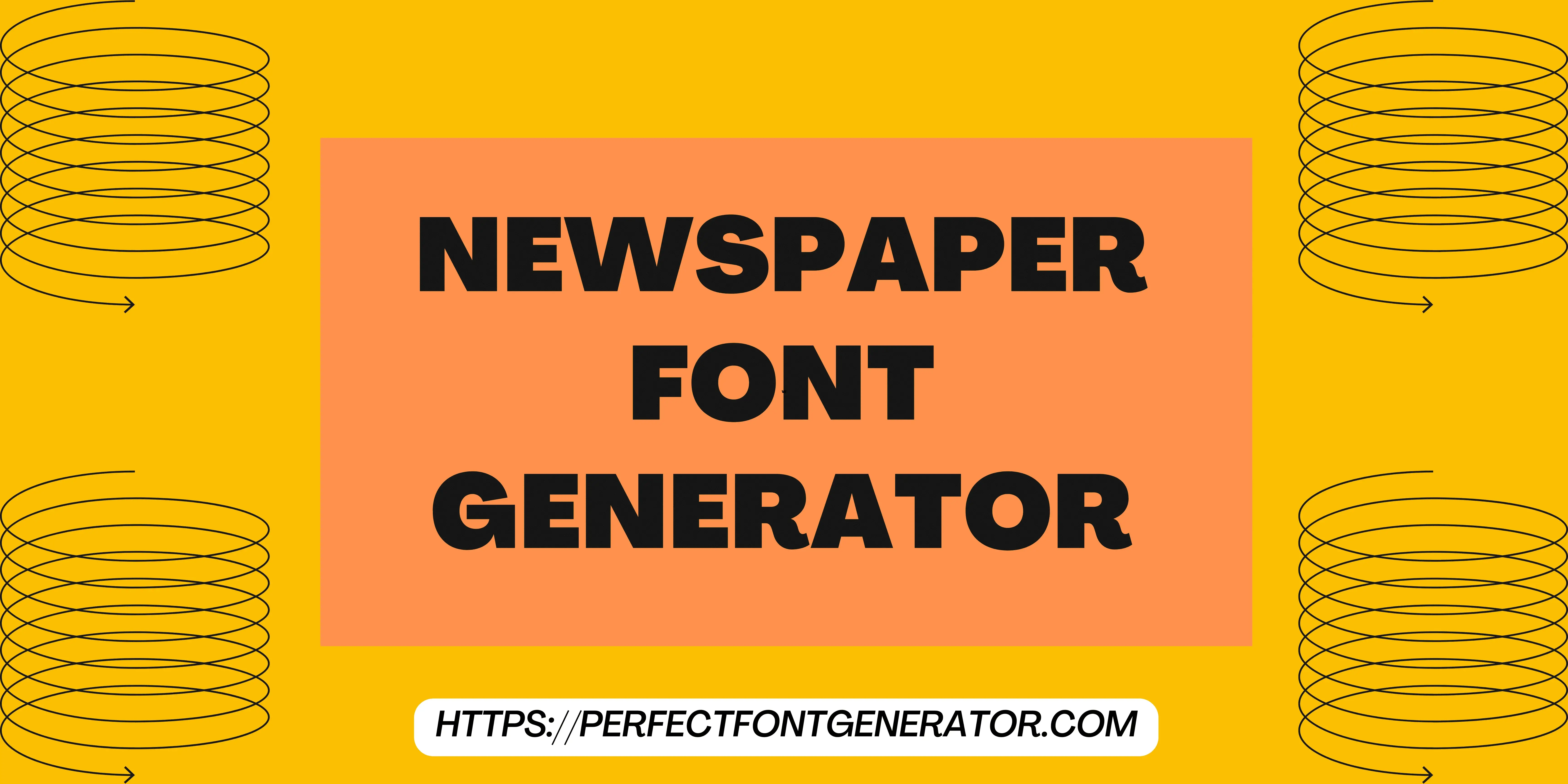 newspaper font font generator