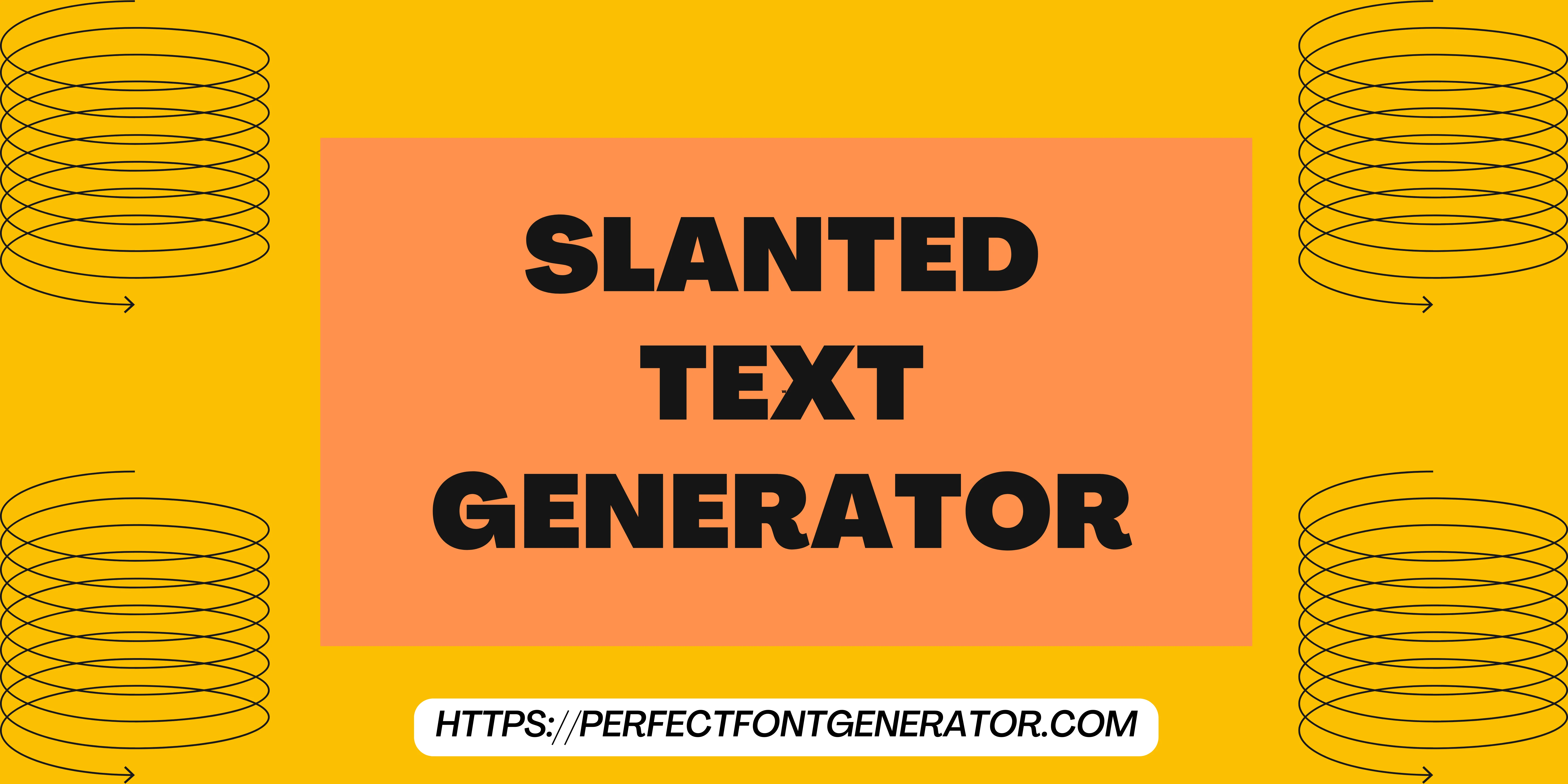 slanted font generator