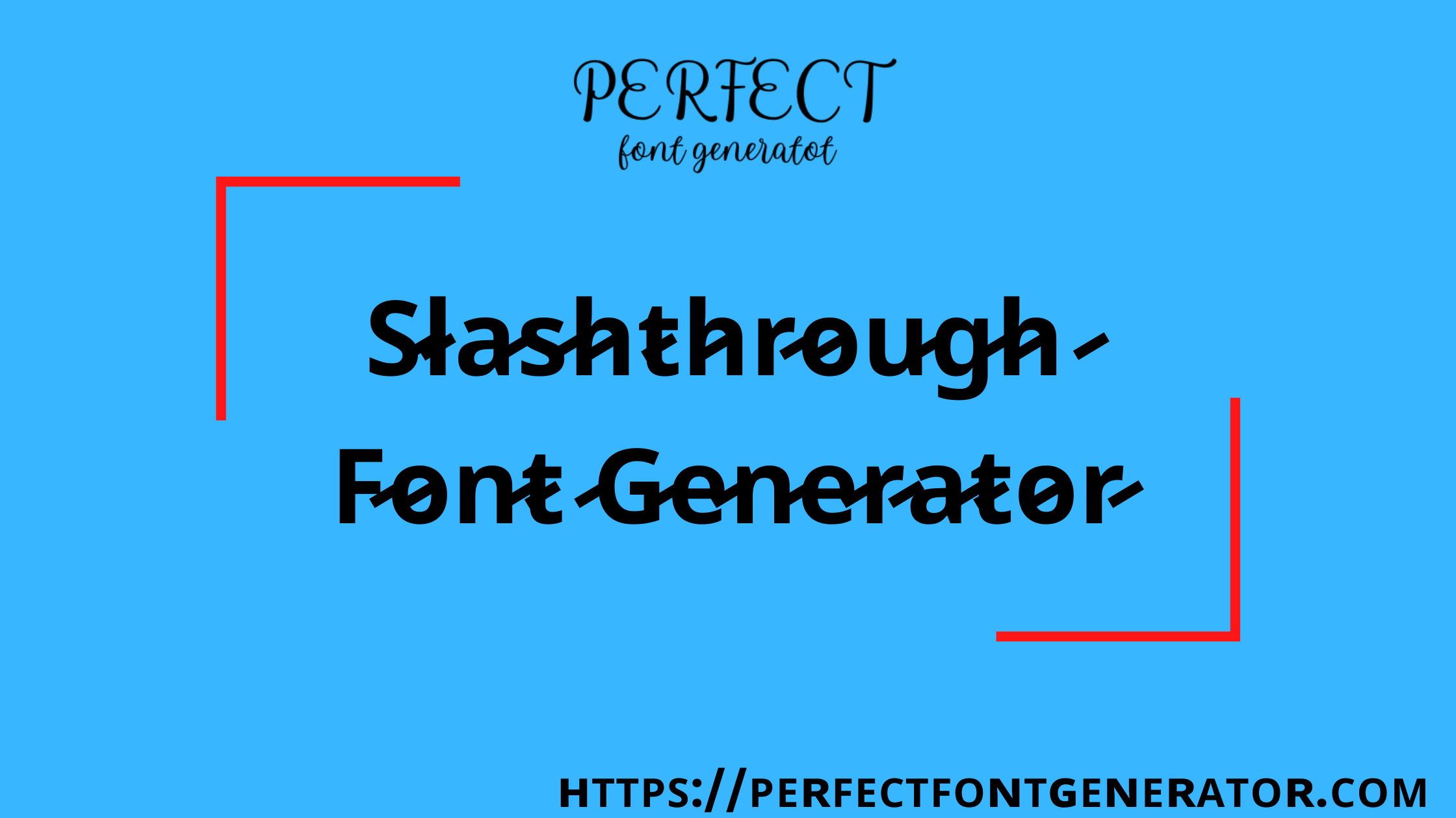 slashthrough font generator