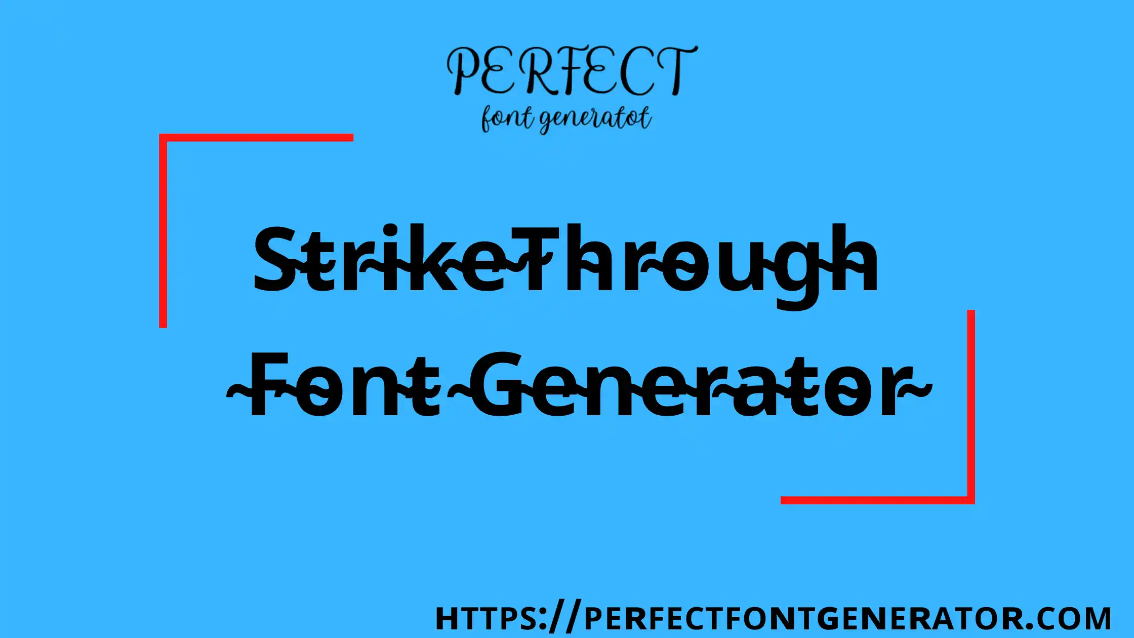 strikethrough font